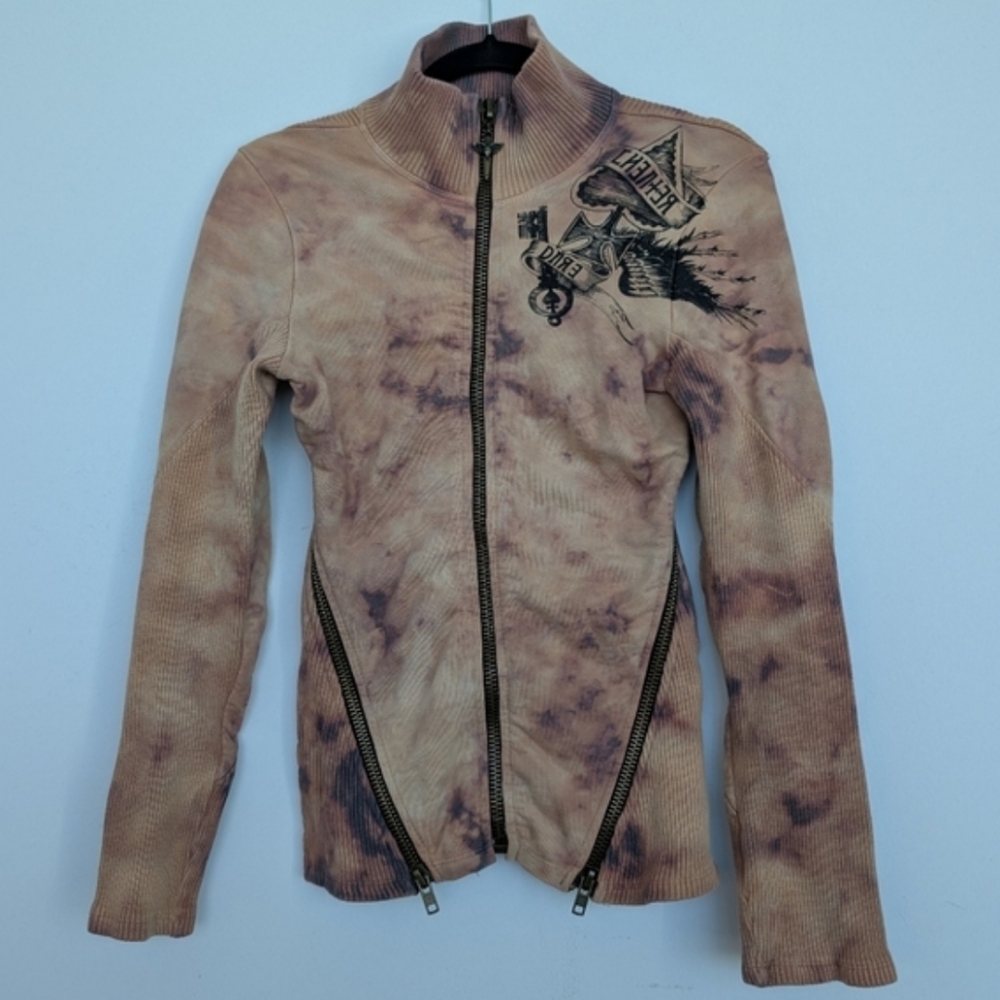 ISO  Salvage Multi Zipper Jacket Size Large Not For Sale